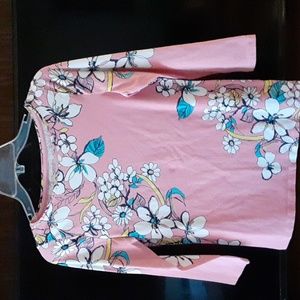 Talbots floral tee